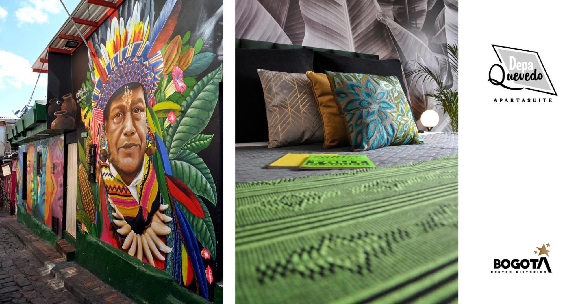 Depa Quevedo - Trendy Revamped Flat - Exceptional Spot In Bogota'S Historic Colonial Square - Candelaria Bagian luar foto
